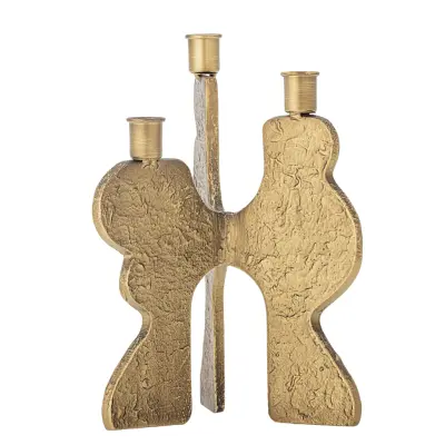 BLOOMINGVILLE Lux ljusstake, guld, metall