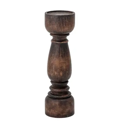 BLOOMINGVILLE Theron Piedestal Ljusstake, Brun, Mango