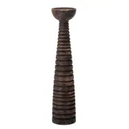 BLOOMINGVILLE Thore Piedestal Ljusstake, Brun, Mango