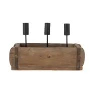 BLOOMINGVILLE Ziggie Ljusstake, Brun, Mango