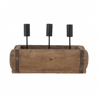 BLOOMINGVILLE Ziggie Ljusstake, Brun, Mango