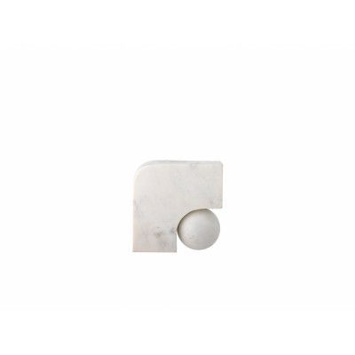 Bloomingville - Abbelin Candle Holder White/Marble