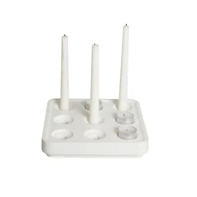 Ljusstake Stumpastaken Small Jubileum Vit