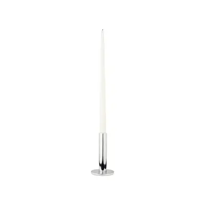 BROSTE COPENHAGEN Maro ljusstake - silverfinish aluminium (H:14)