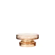 BROSTE COPENHAGEN Petra ljusstake - indiskt brunt glas (H:6,5)