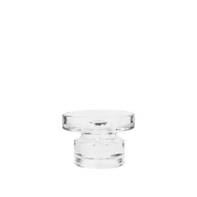 BROSTE COPENHAGEN Petra ljusstake - klarglas (H:8)