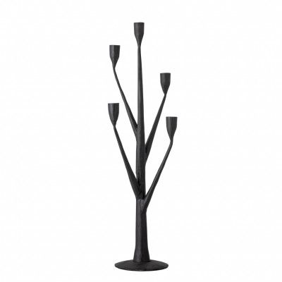CREATIVE COLLECTION Abriz Ljusstake, Svart, Järn