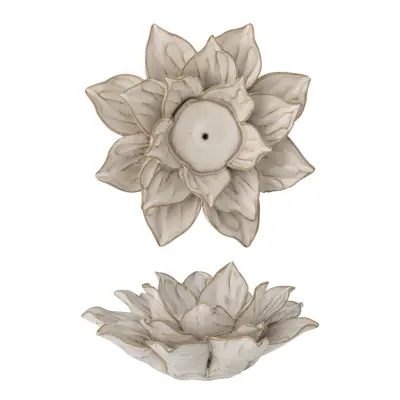 CREATIVE COLLECTION Eira värmeljushållare, Natur, Stengods