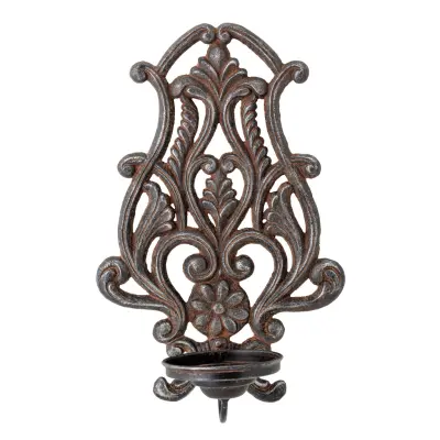 CREATIVE COLLECTION Renee Ljusstake Vägg, Grå, Metall