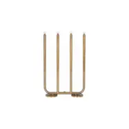 December 4 ljusstake, råmässing 36cm