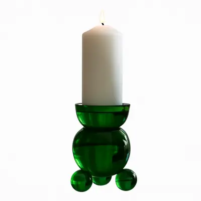 Ljusstake DT Kulan L Grön