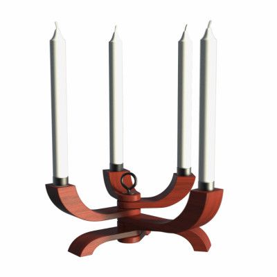 Design House Stockholm Ljusstake Nordic Light 4 röd