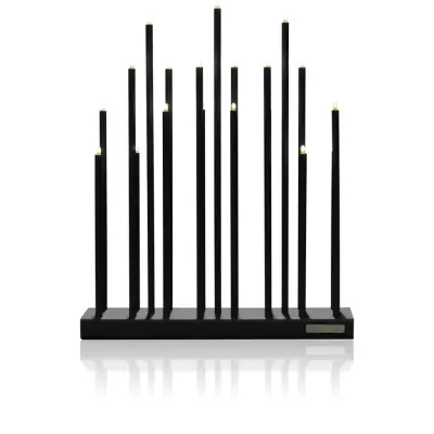 Elflugan Grande adventsljusstake, kolsvart 58cm