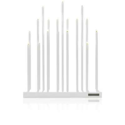 Elflugan Grande adventsljusstake, kritvit 58cm