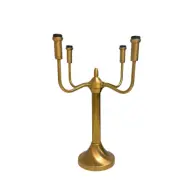 Elljusstake 4-arm, mässing