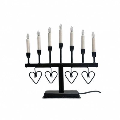 Elljusstake 7-arm, svart