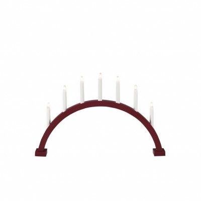 Elljusstake båge 7, mörkröd