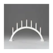 Elljusstake båge 7, matt vit