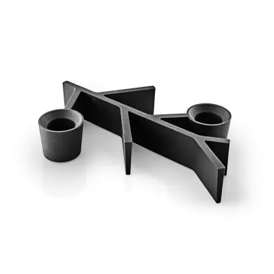 Eva Solo - TWIG ljusstake, svart, 18 x 13 cm, 2 lampor –