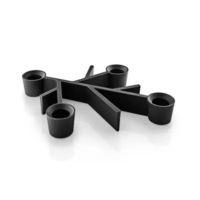 Eva Solo - TWIG ljusstake, svart, 23 x 18 cm, 4 lampor –