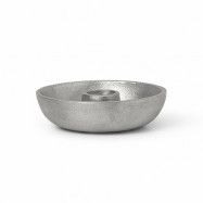 ferm LIVING Bowl ljusstake Ø10 cm Aluminium