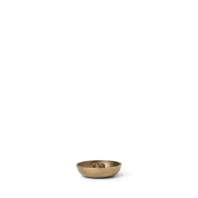 ferm LIVING - Bowl Ljusstake Singel Brass