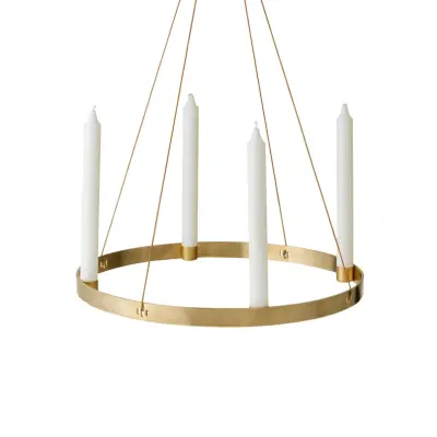 ferm LIVING - Circle Ljusstake Large Brass