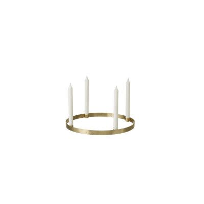 ferm LIVING - Circle Ljusstake Small Brass