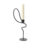 ferm LIVING - Valse Ljusstake High Black