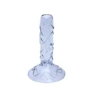 Hübsch - Doodle ljusstake, blå, höjd 17 cm –