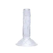Hübsch - Doodle ljusstake, klar, höjd 17 cm –