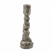 House Doctor Raku ljusstake antiksilver 25 cm