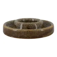 HOUSE NORDIC handgjord tekannah&aring;llare, rund - gr&ouml;nt porslin