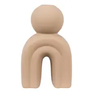 HOUSE NORDIC ljusstake - brunt stengods (H:17)