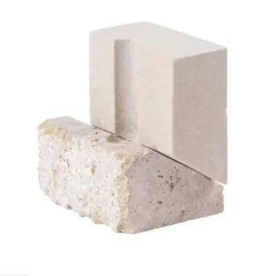 KRISTINA DAM STUDIO  Offset ljusstake Vol 2 - grå sandsten och travertin