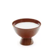 LAFORMA Sapira ljusstake med ljus, rund - ljusbrun-terrakottakeramik &Oslash;20)