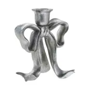 Lene Bjerre Serafina bow ljusstake 19,7 cm Antiksilver