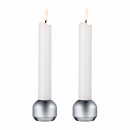 LIND DNA Silhouette ljusstake 34 2-pack Chrome