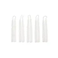 Ljus mini swirl, white 10-pack