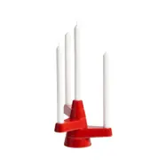 Ljusstake 4- ljus Brute röd