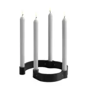 Ljusstake Belt 4 Candels Svart