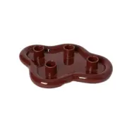 Ljusstake Blobby Mörk röd