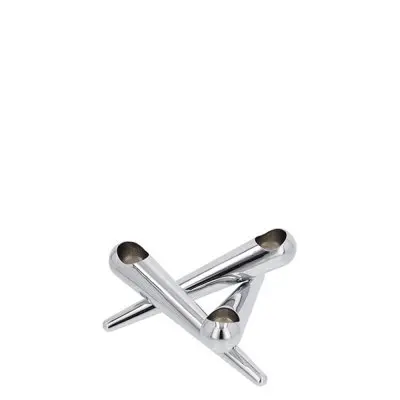 Ljusstake Bonfire 3 Armar Krom