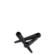 Ljusstake Bonfire 3 Armar Matt Svart