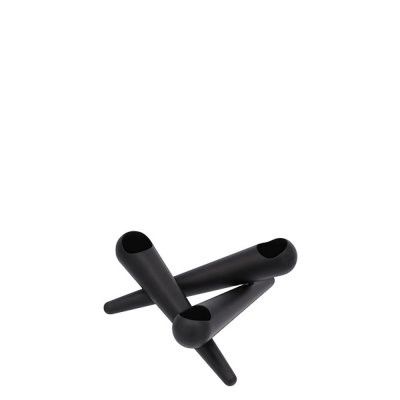 Ljusstake Bonfire 3 Armar Matt Svart