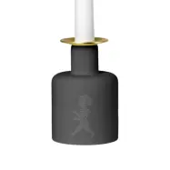 Ljusstake Keramik Mörkgrå