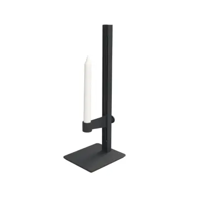 Ljusstake Museum 40x15x13cm Svart