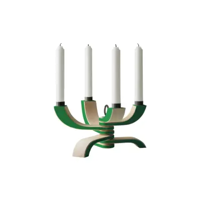 Ljusstake Nordic Light 4 Grön