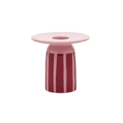 Ljusstake Piccolo 8 cm Rosa/Röd