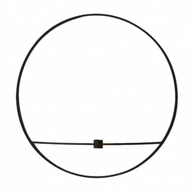 Menu Ljusstake POV Circle L svart